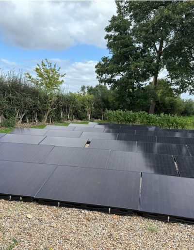 Solar power panels for domestic electricity use