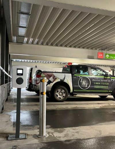 EV Charging point in underground car park