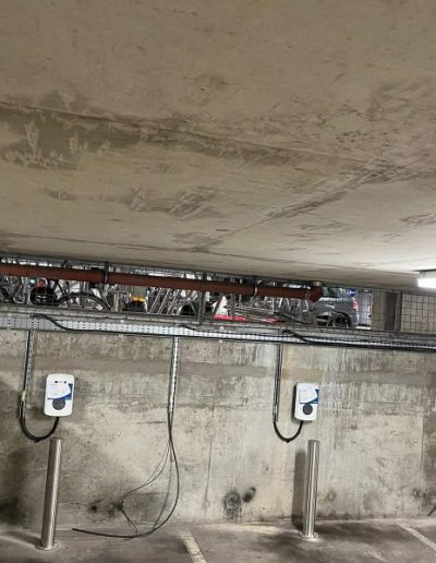 Underground ev charging points in commercial car park