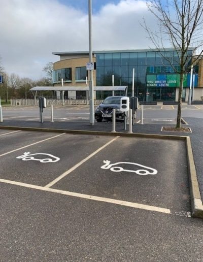 Car bay markings for EV Chargiing points