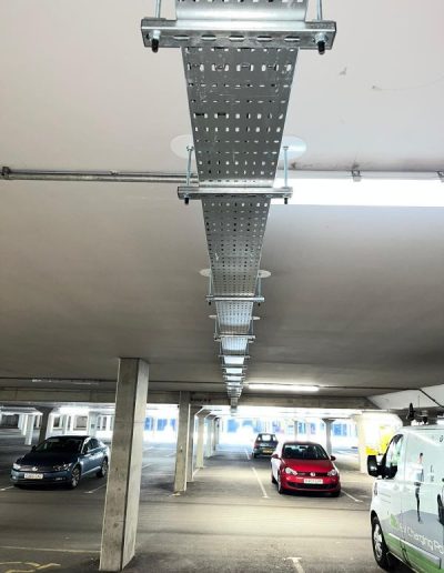 electrical cabling in public car park