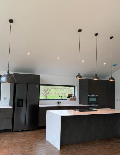 kitchen lighting wiring and installation of electrical switches and sockets